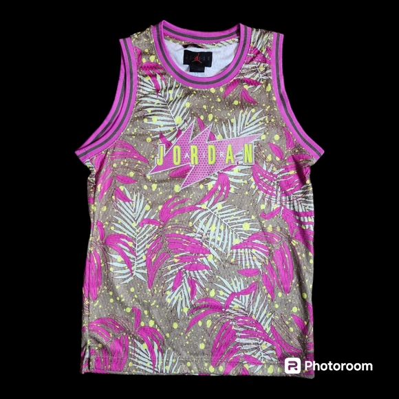 Nike Air Jordan “South Beach”Floral Jersey Men's New With Tags - Picture 6 of 9